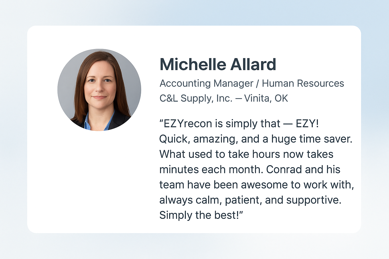 Michelle Testimonial